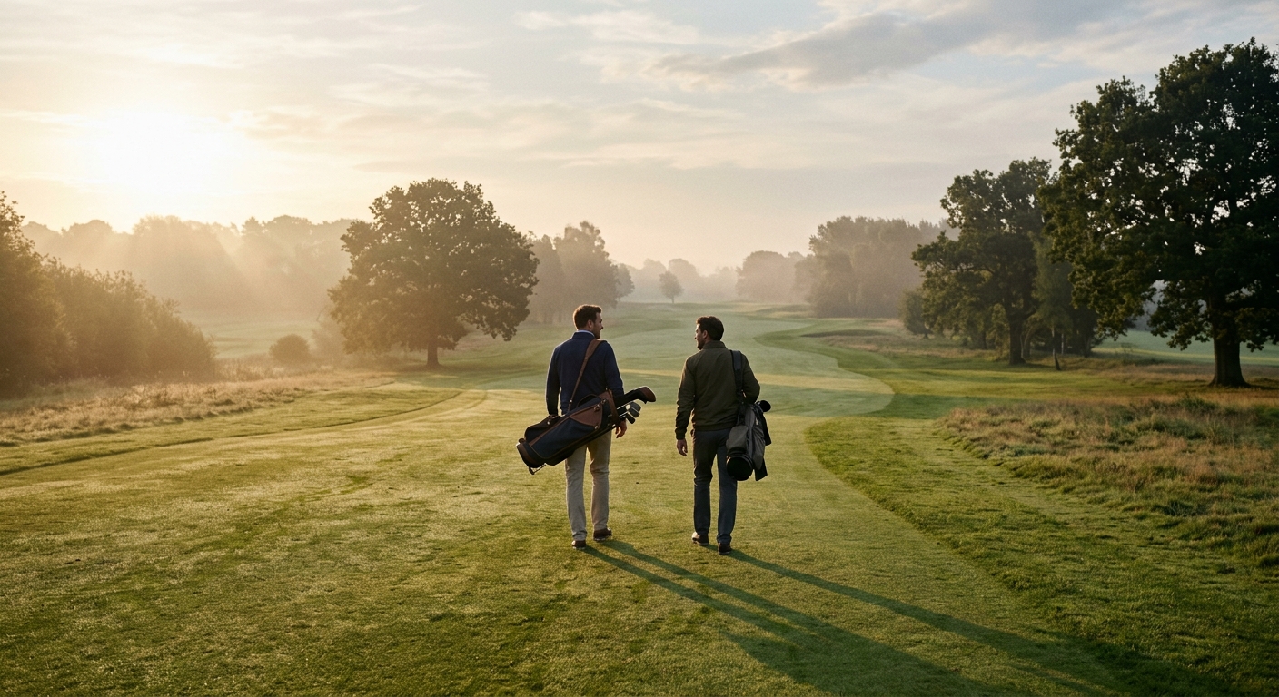 Walking the fairway